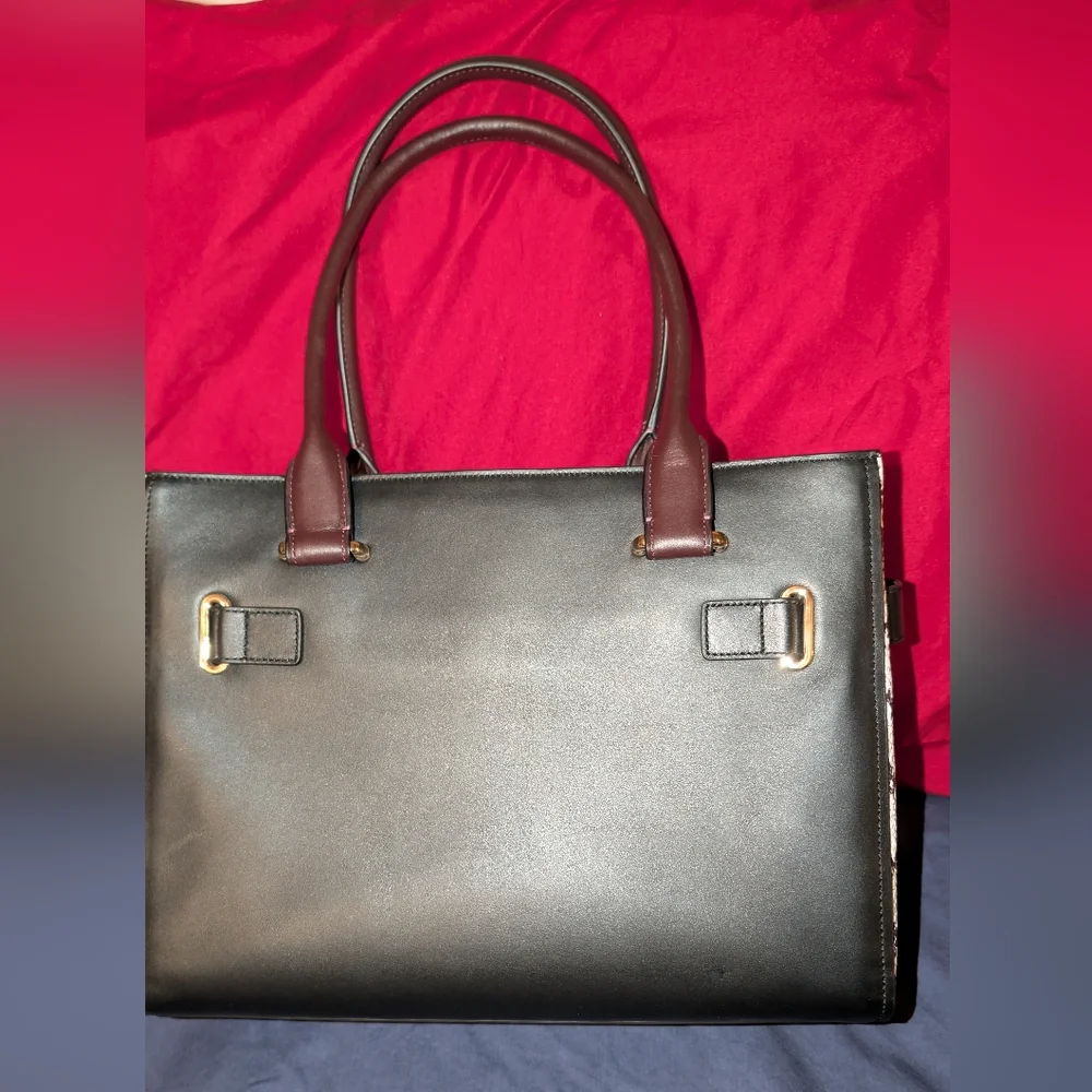 COACH Color Block Exotics Swagger Carryall LI/Black Satchel Black Multi NWT - Picture 10 of 12